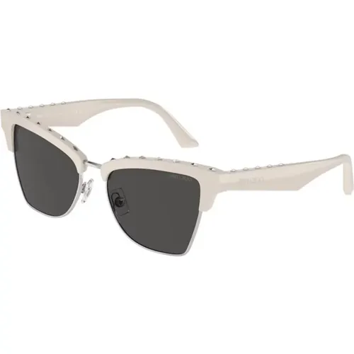 Stilvolle Sonnenbrille graue dunkle Gläser - Jimmy Choo - Modalova