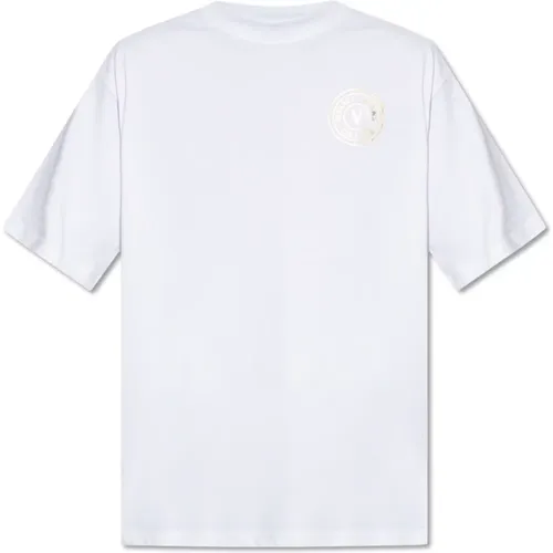 T-Shirt mit Logo-Druck , Herren, Größe: XS - Versace Jeans Couture - Modalova