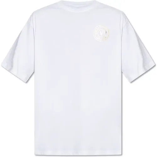 T-Shirt mit Logo-Druck - Versace Jeans Couture - Modalova