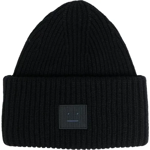 Stylish Wool Beanie Hat , unisex, Sizes: ONE SIZE - Acne Studios - Modalova