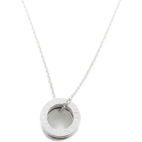 Pre-owned White Gold necklaces , female, Sizes: ONE SIZE - Bvlgari Vintage - Modalova