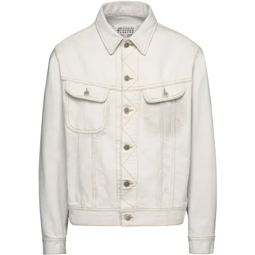 Cotton Jacket with Classic Collar , male, Sizes: M - Maison Margiela - Modalova