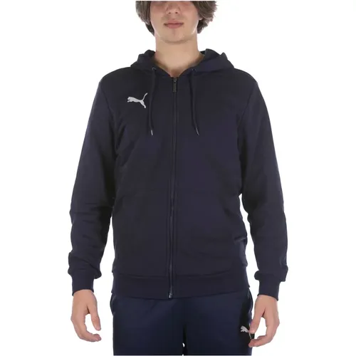 Teamgoal 23 Casuals Hooded Jacket Blaues Sweatshirt , Herren, Größe: XS - Puma - Modalova