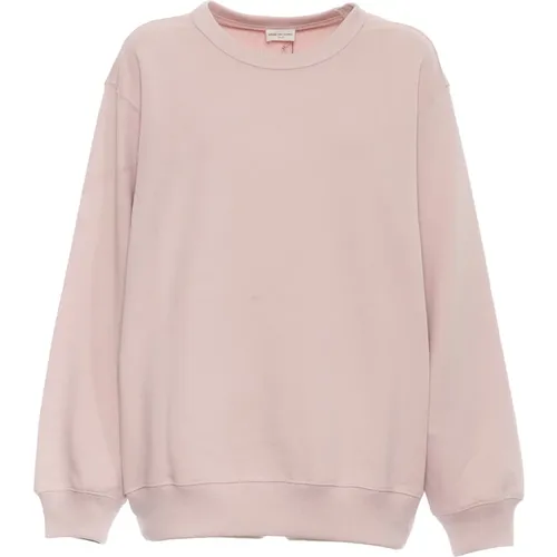 Peony Crew Neck Sweatshirt Aw24 , female, Sizes: XS, M - Dries Van Noten - Modalova