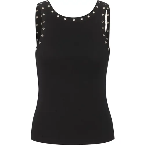 Eyelet Tank Top , female, Sizes: S, XL, L, XS, M - Gestuz - Modalova