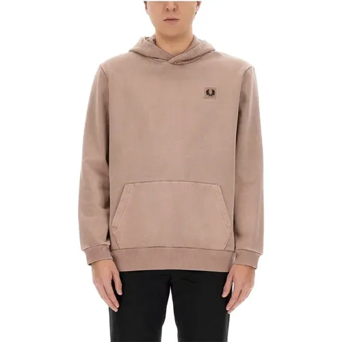 Logo Sweatshirt 100% Baumwolle Made in China , Herren, Größe: L - Fred Perry - Modalova