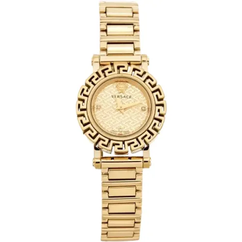 Pre-owned Metal watches , female, Sizes: ONE SIZE - Versace Pre-owned - Modalova