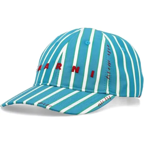 Blaue Stylische Hüte Marni - Marni - Modalova