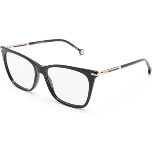 Klassische Schwarze Optische Brille , Damen, Größe: 53 MM - Carolina Herrera - Modalova