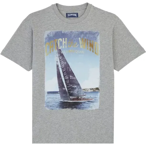 Blau Segelboot Baumwoll T-Shirt für Herren - Vilebrequin - Modalova