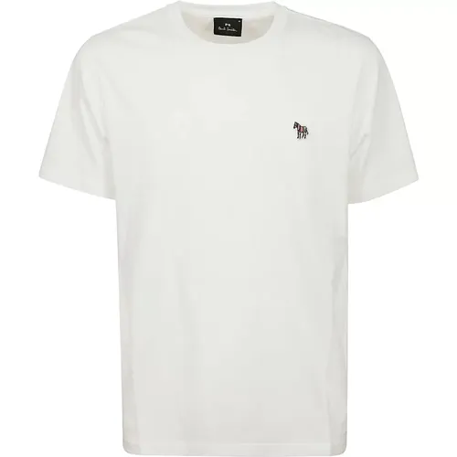 Zebra Print Cotton T-Shirt , male, Sizes: XS - Paul Smith - Modalova