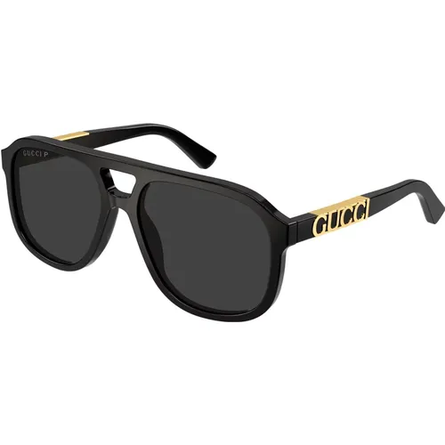 Schwarz/Graue Sonnenbrille Gg1188S , unisex, Größe: 58 MM - Gucci - Modalova