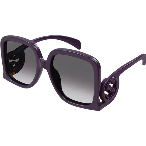 Violet/Grey Shaded Sunglasses,/Grey Shaded Sunglasses,Fuchsia/Violet Shaded Sunglasses - Gucci - Modalova