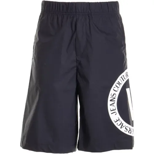 Men`s Shorts - Size 50 , male, Sizes: L, XL - Versace Jeans Couture - Modalova