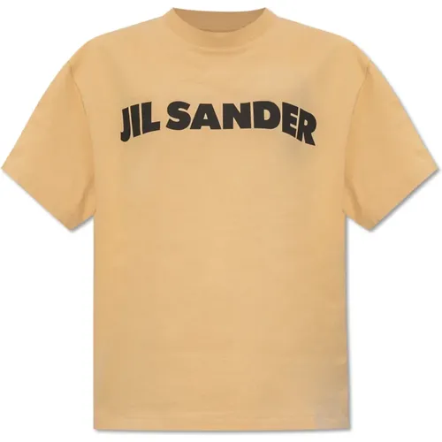 T-shirt with logo , female, Sizes: L - Jil Sander - Modalova