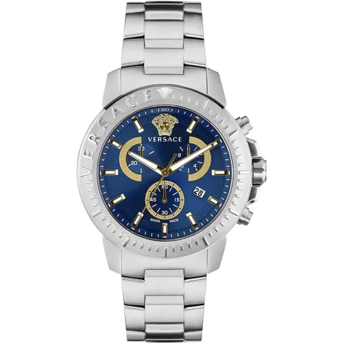 Neuer Chrono Chronograph Uhr Stilvolle Luxus - Versace - Modalova