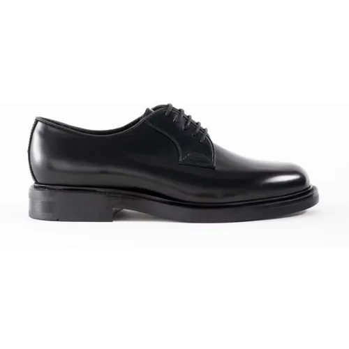 Leather Lace-Up Flat Shoes , male, Sizes: 8 1/2 UK, 5 UK, 7 UK, 11 UK, 12 UK, 8 UK, 9 UK, 10 UK - Corsinelabedoli - Modalova