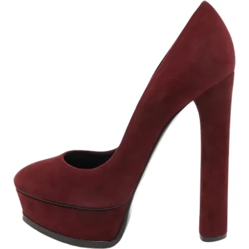 Pre-owned Suede heels , female, Sizes: 3 1/2 UK - Casadei Pre-owned - Modalova