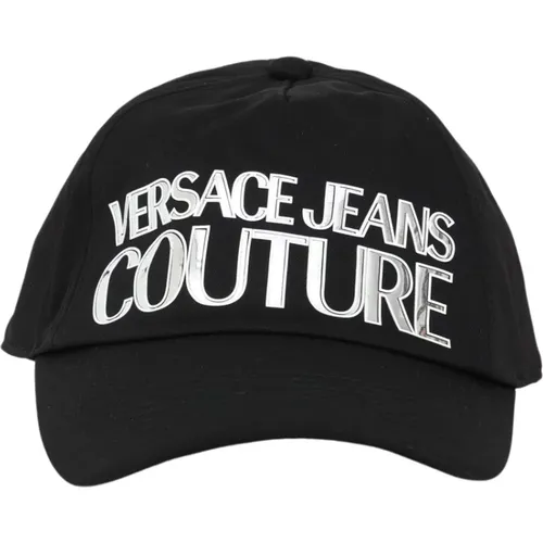 Cap with Silver Logo , unisex, Sizes: ONE SIZE - Versace Jeans Couture - Modalova