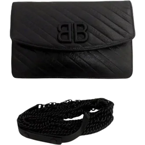 Pre-owned Leather clutches , female, Sizes: ONE SIZE - Balenciaga Vintage - Modalova