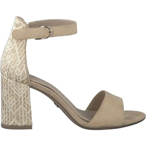 Textil High Heel Sandalen , Damen, Größe: 36 EU - tamaris - Modalova