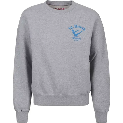 Grey Sweater with Logo , female, Sizes: XS, S - MC2 Saint Barth - Modalova