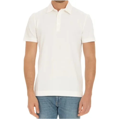 Weiße Polo T-Shirts und Polos , Herren, Größe: L - Ballantyne - Modalova