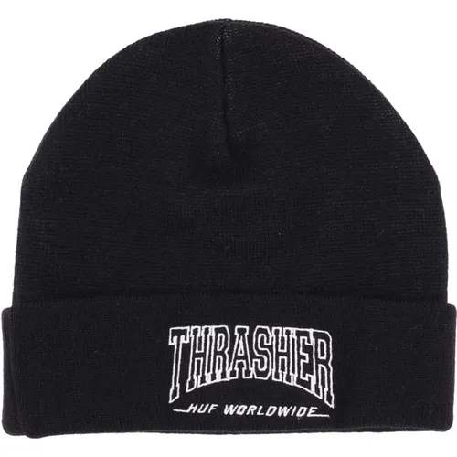 Field Crew Beanie Thrasher Hat , male, Sizes: ONE SIZE - HUF - Modalova