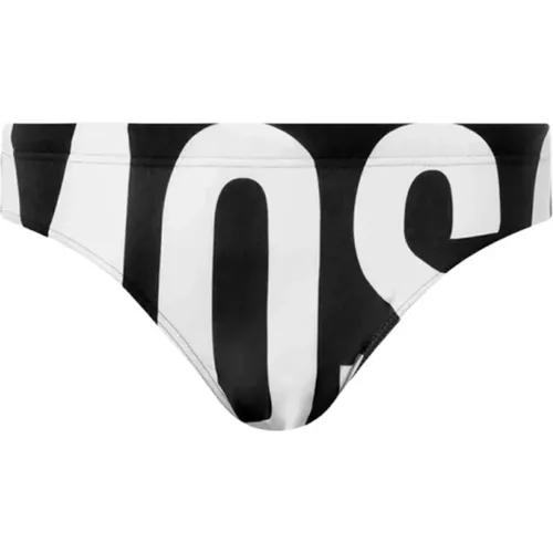 Herren Bikini Slip mit Logo-Print , Herren, Größe: S - Love Moschino - Modalova