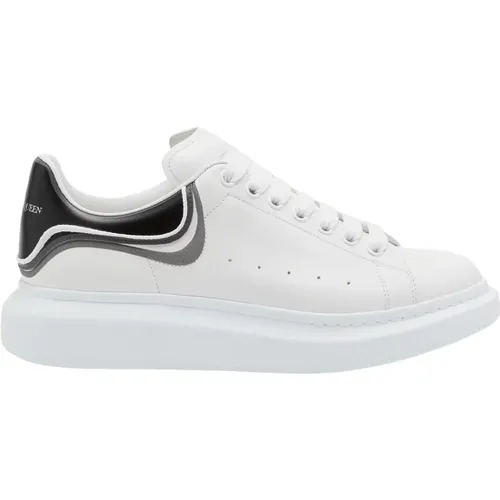 Weiße Oversized Sneakers mit Kontrastferse , Herren, Größe: 39 EU - alexander mcqueen - Modalova