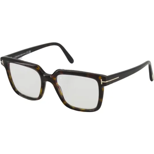 Rectangle Optical Havana Glasses , unisex, Sizes: L - Tom Ford - Modalova