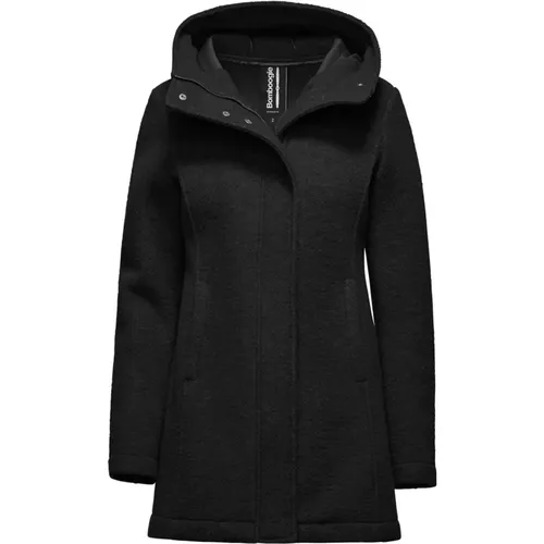 Boiled Wool Coat , female, Sizes: M, L, XL - BomBoogie - Modalova