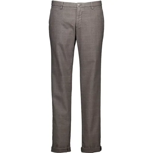 Checked Pattern Pants , male, Sizes: L, XL - Mason's - Modalova