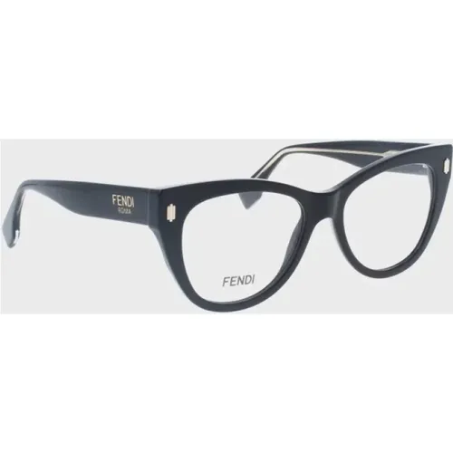 Stilvolle Sonnenbrille Schwarzer Rahmen , Damen, Größe: 53 MM - Fendi - Modalova
