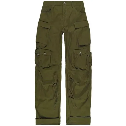Fern- Wide-Leg Cargo Pants , female, Sizes: XS - The Attico - Modalova