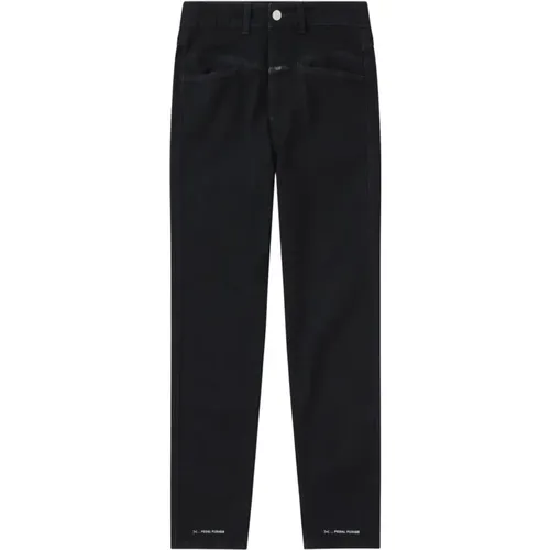 Schwarze Straight Leg Jeans , Damen, Größe: XS - closed - Modalova