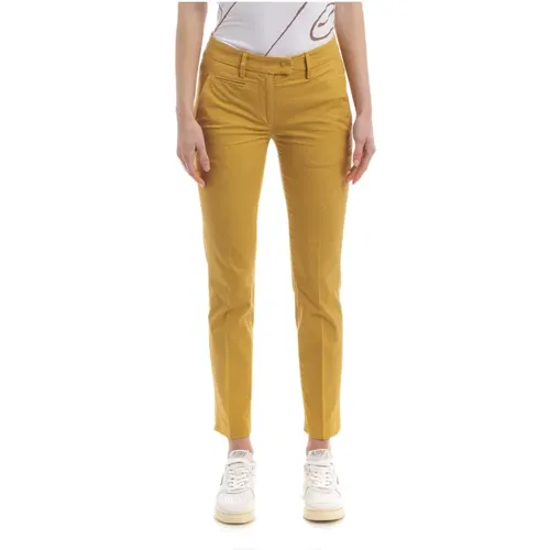 Stretch Gabardine Perfect Pants , female, Sizes: W26, W30, W27 - Dondup - Modalova