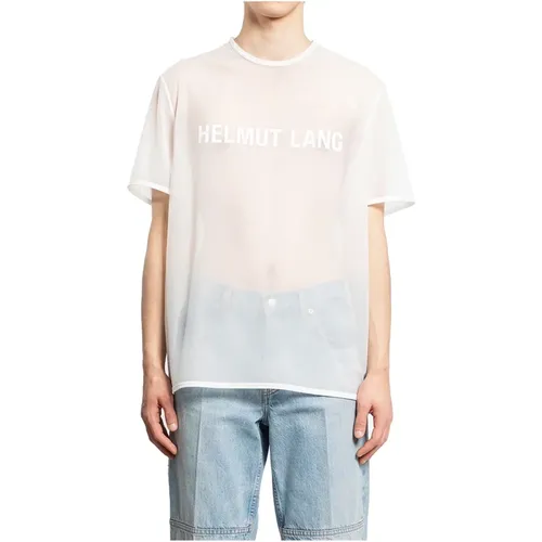 Durchsichtiges Logo Tee , Herren, Größe: L - Helmut Lang - Modalova