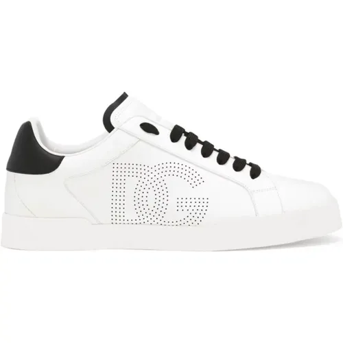 Weiße Sneakers , Herren, Größe: 44 EU - Dolce & Gabbana - Modalova