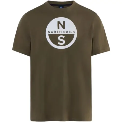 Short Sleeve T-Shirt , male, Sizes: L, M - North Sails - Modalova