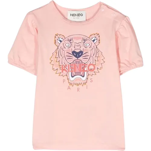 Kinder Tiger Head T-Shirt - Kenzo - Modalova