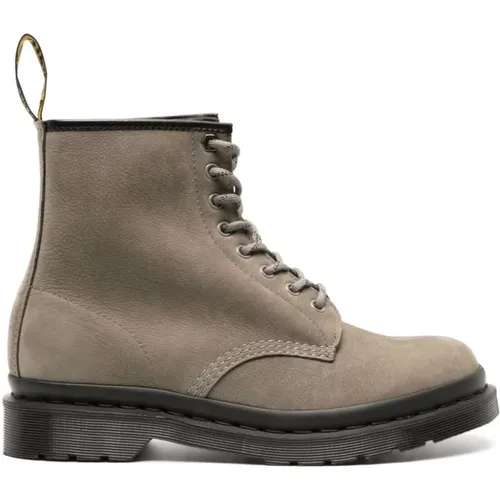 Milled Nubuck Kampfstiefel , Herren, Größe: 42 EU - Dr. Martens - Modalova