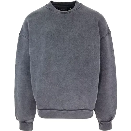 Grey Oversized Sweater Ribbed Cotton , male, Sizes: M, S, L - Axel Arigato - Modalova