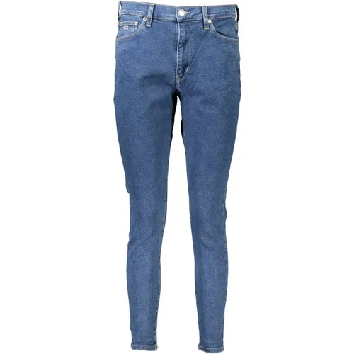 Cotton Jeans, High Waist, Skinny , female, Sizes: W27 L30, W28 L32, W25 L30, W28 L30, W29 L32, W26 L30, W30 L30, W25 L32, W26 L32, W27 L32 - Tommy Hilfiger - Modalova