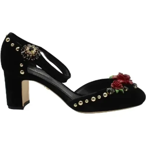 Pre-owned Velvet heels , female, Sizes: 3 UK - Dolce & Gabbana Pre-owned - Modalova