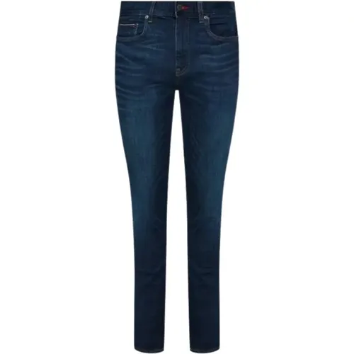 Slim Elastic Cotton Jeans , male, Sizes: W33, W30 - Tommy Hilfiger - Modalova