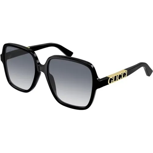 Frame Grey Lens Sunglasses , female, Sizes: 58 MM - Gucci - Modalova