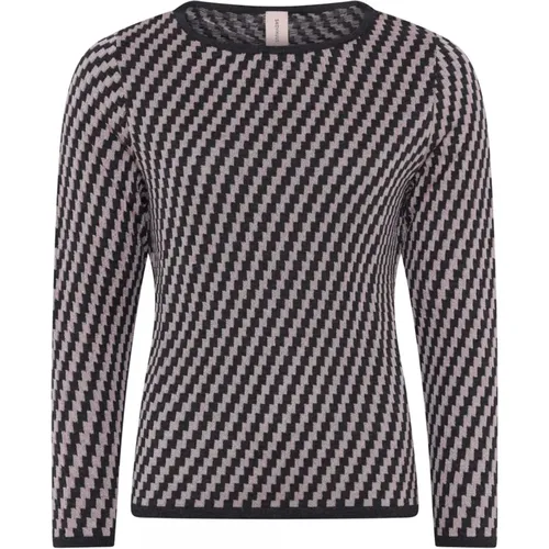 Special Checked Pullover Blouse , female, Sizes: M, XL, L - Skovhuus - Modalova