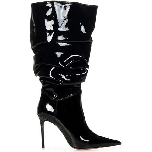 Slip-on Boots with High Stiletto Heel , female, Sizes: 3 UK, 8 UK - Amina Muaddi - Modalova