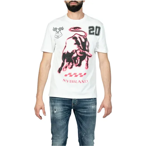 Bull Racing Crew Tee , Herren, Größe: S - My Brand - Modalova